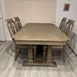 taupe kitchen table