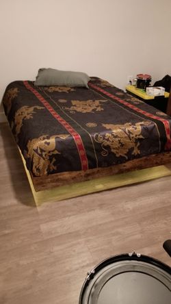 Floating Bed Frame with Lights Full