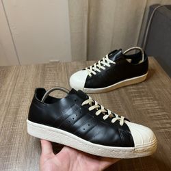 RARE Barney's New York Stan Smith Decon STY Black Leather Sneakers Sz 7