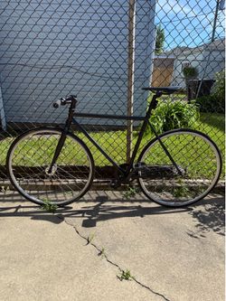 55cm black—chrome single speed bike