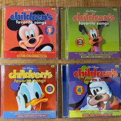 4 CD Lot: Walt Disney - 100 Children's Favourite Songs Vol 1 - 4