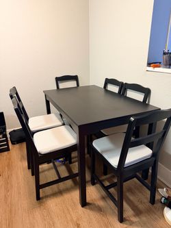 IKEA HÄGERNÄS Dining set with 2 extra Chairs