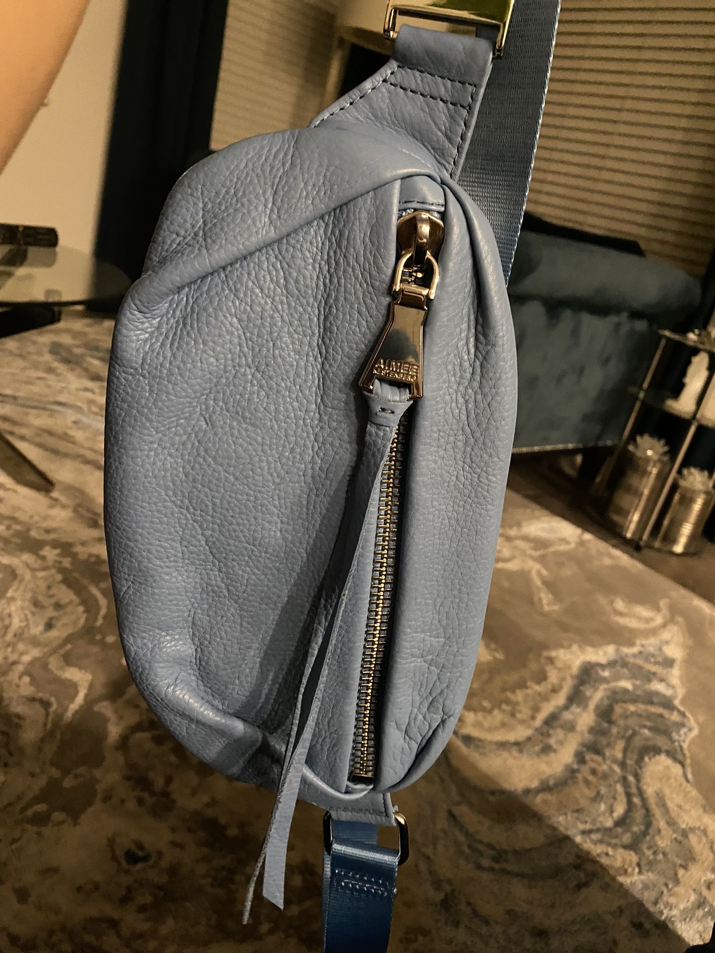 Aimee Kestenberg Milan Leather Belt Bag Fanny pack (new) - New Women | Color: Blue