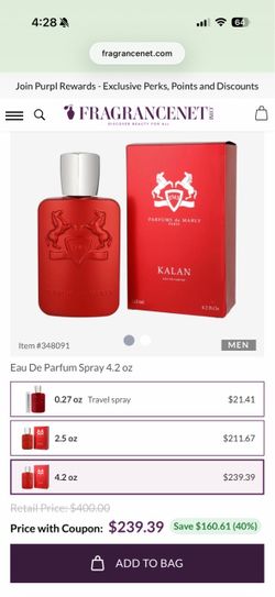 Cologne Parfums de Marly Kalan $140 OBO