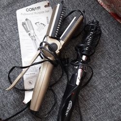 Both Curling Iron and Hair Straightener
