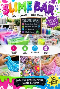 Custom Slime Party Activity – Kids’ Slime Bar