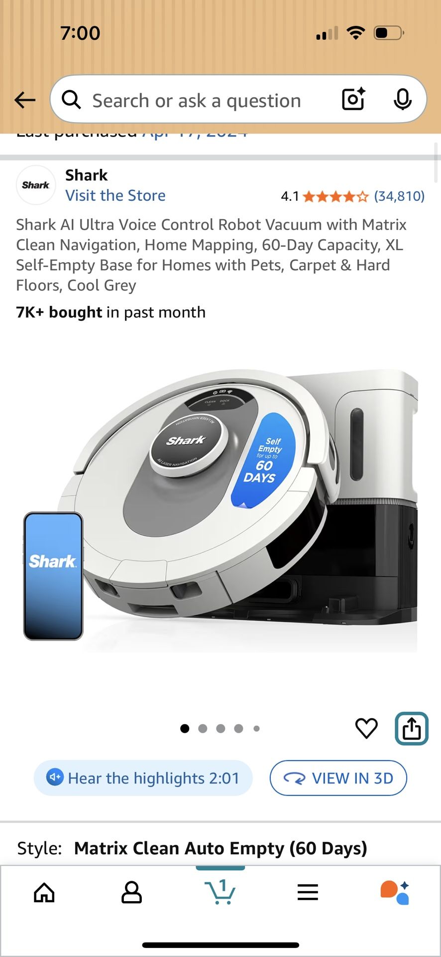 Shark Robot Vacuum