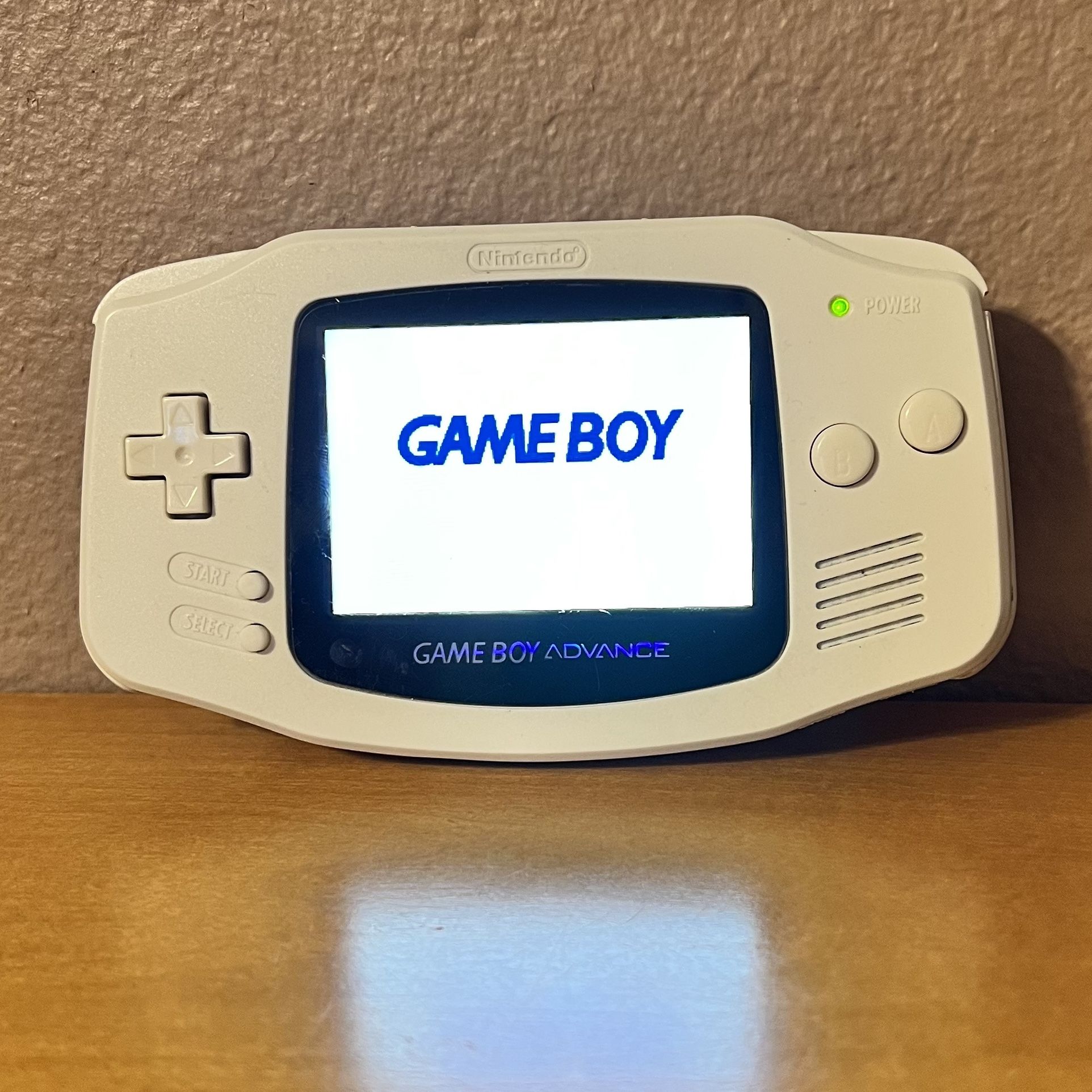 Gameboy Advance with 10 brightness settings, USB-C charging, and updated L/R buttons