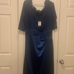 Great Dress Satin Lace 3/4 Sleeves 