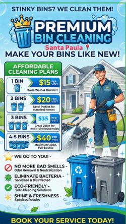 Santa Paula bin Cleaning