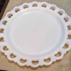 Anchor Hocking Old Colony Milk Glass 13” Platter