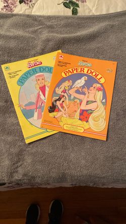 (2) Barbie Paper Doll Books
