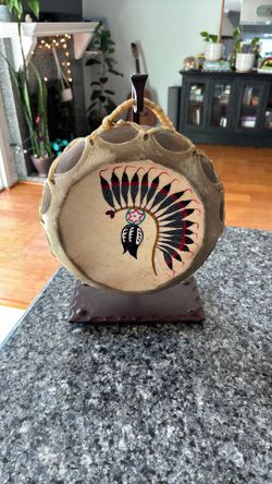 Native American rawhide hand drum