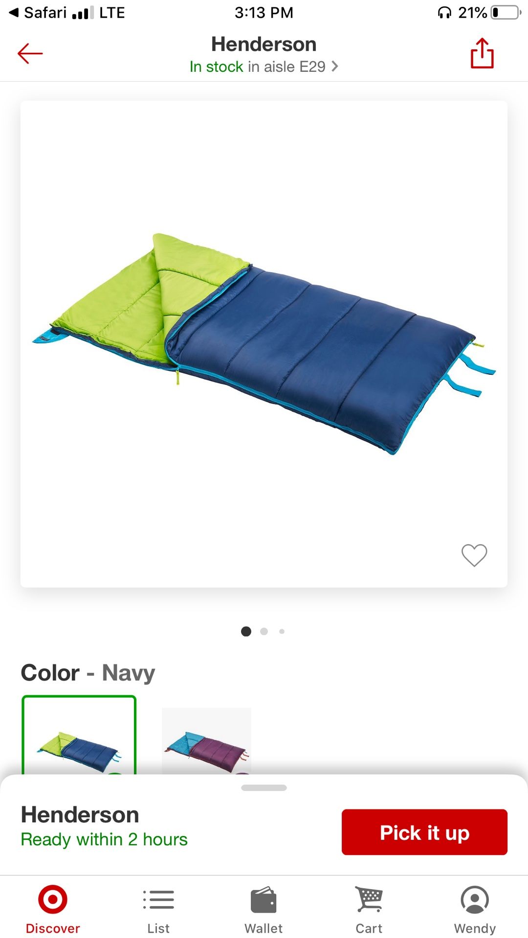 Embark sleeping bag or play mat