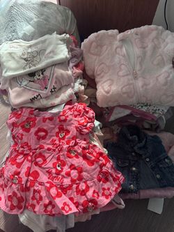 Assorted baby girl clothes