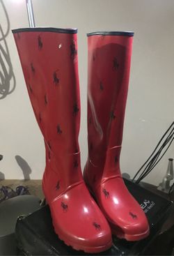 Polo rain boots (NEW) size 6