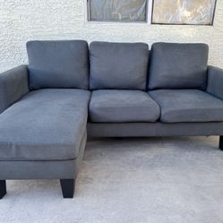 Gray Sectional with Reversible Chaise (WILL DELIVER)