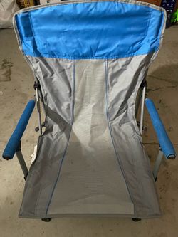 Blue beach chair