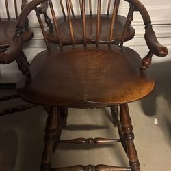 HIDEAWAY HOUSE ANTIQUES INC 3 Wooden Bar Stools