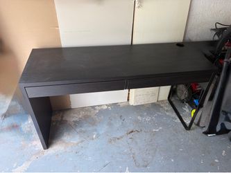 Computer Desk - Ikea - Black Brown