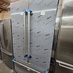 42" JENN AIR BUILT IN STAINLESS STEEL REFRIGERATOR 