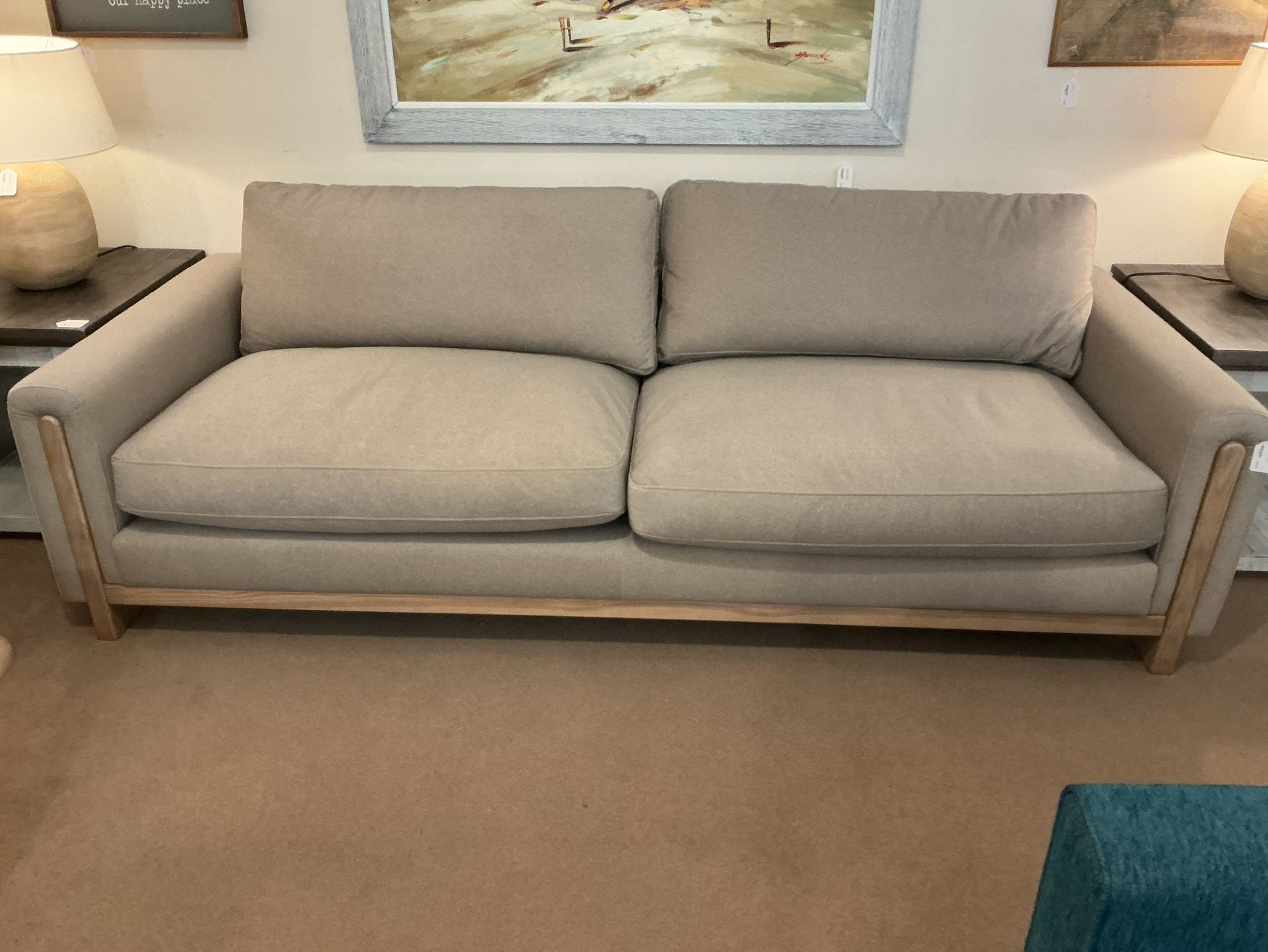 Wood Trim Dune Sofa