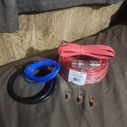 4 Gauge CCA Amplifier Installation Kit  Red 25' Black 3' OFC Rca 17'  Remote 17' Fuse 70 Amp And 3 Copper Connector 