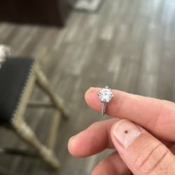 925 Sterling And Lab Grown Diamond Ring