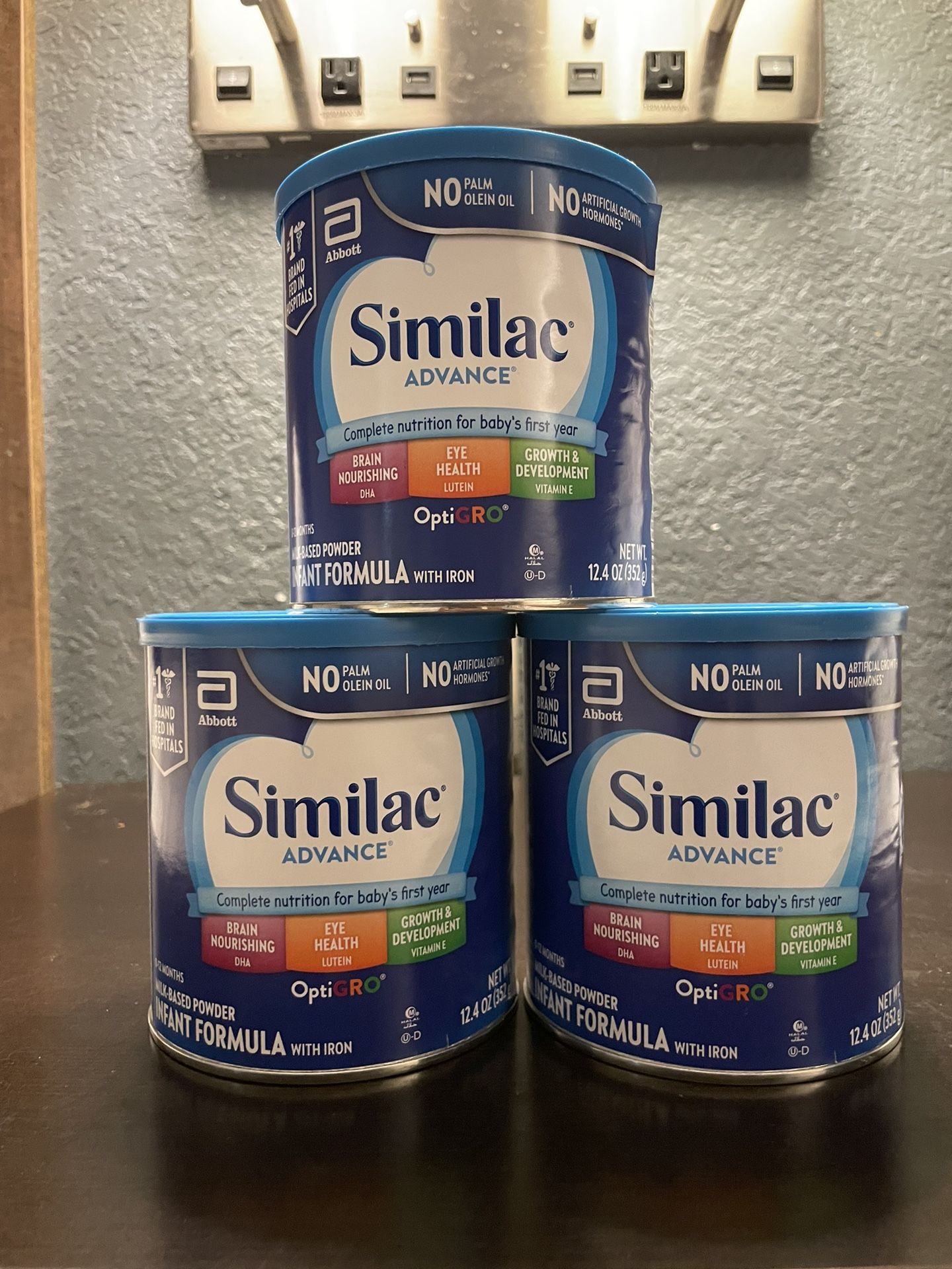 3 Similac Advance Powder Infant Formula 12.4 oz SEALED