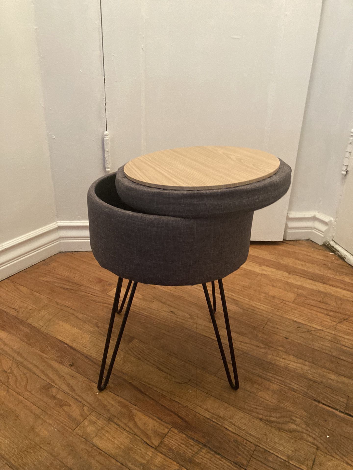 New Small Round Ottoman Stool with Storage