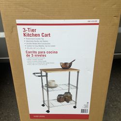 New In Box 3 Tier Kitchen Cart From Home Depot