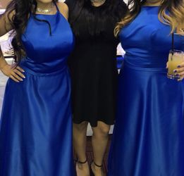 2 Navy Blue formal dresses with pockets