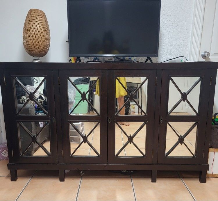 Dark Brow Solid Credenza