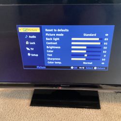 Tv Panasonic 32inch No Remot Control Like New 