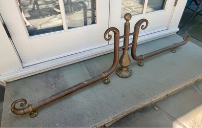 Antique Brass And Copper Ornate Decorative Architectural Salvage Piece