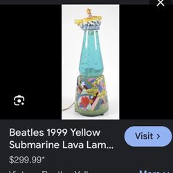Sargent Pepper Yellow Submarine Lave Lamp. 