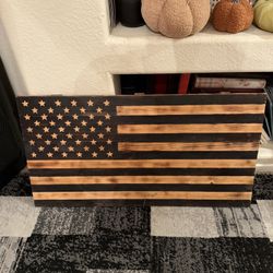 Rustic Custom wooden American Flag