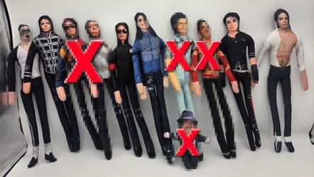 Posable Michael Jackson plush dolls