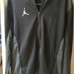 Jordan Black Dri Fit Zip Up 