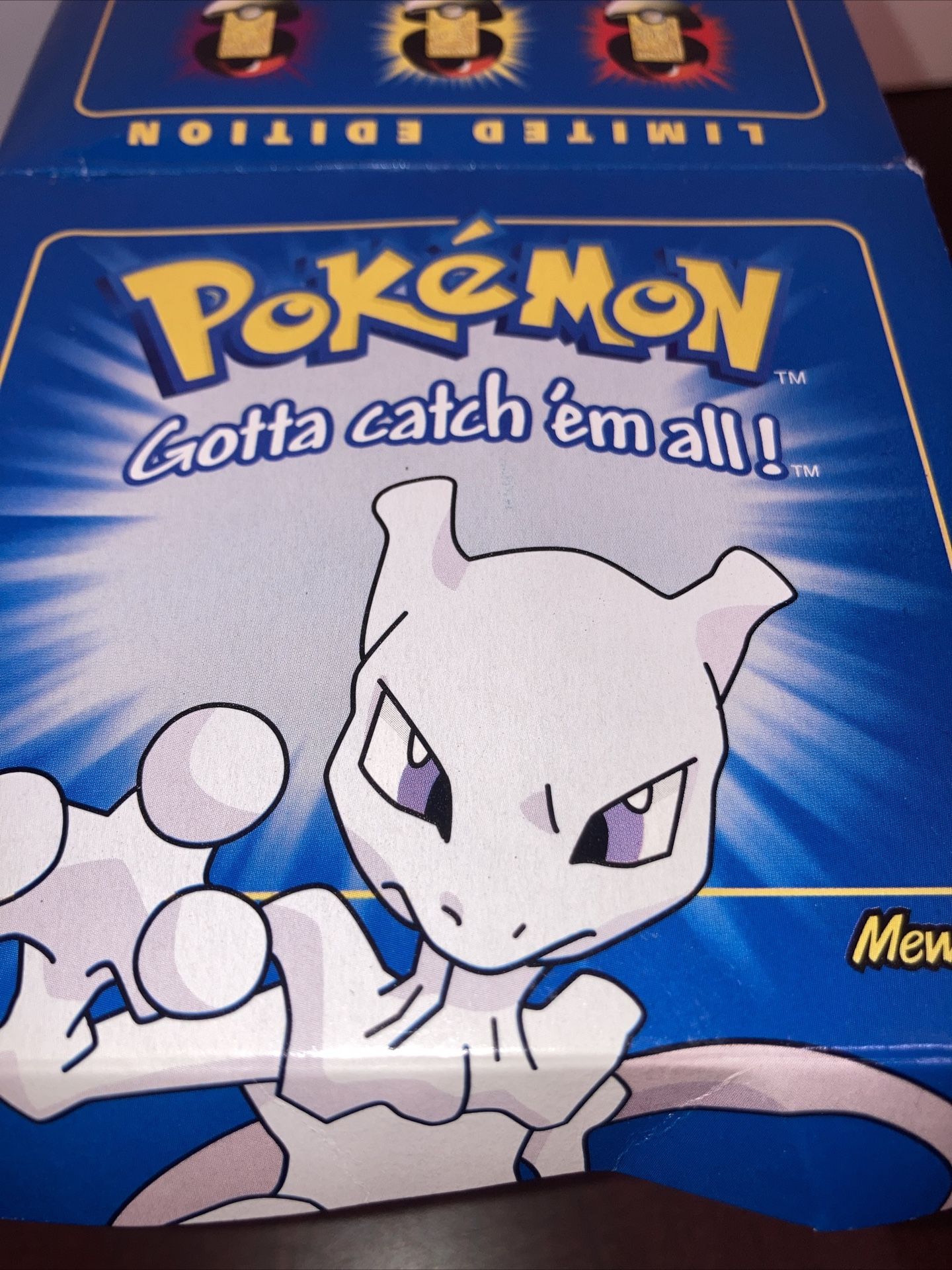 Pokemon 1999 Mewtwo 23k Gold Plated Trading Card Pokeball Burger King Pre Owned