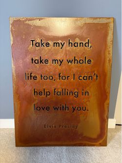 Elvis Presley Metal Wall Art