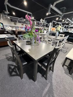 6 PC DINING TABLE SET
