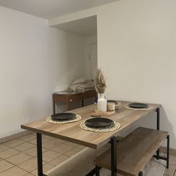 Dining Table With Bench