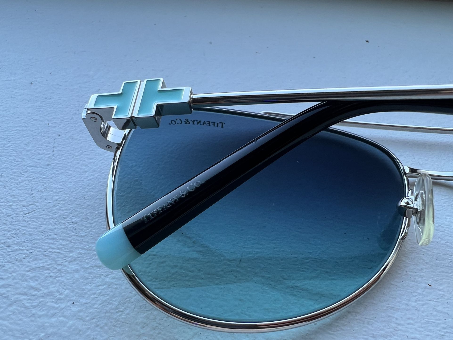 Tiffany & Co T-Pilot Blue Tinted Sunglasses