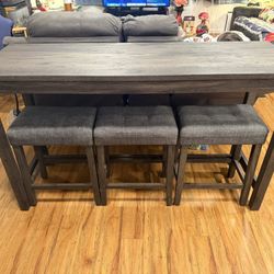 Bar Table With Barstools 