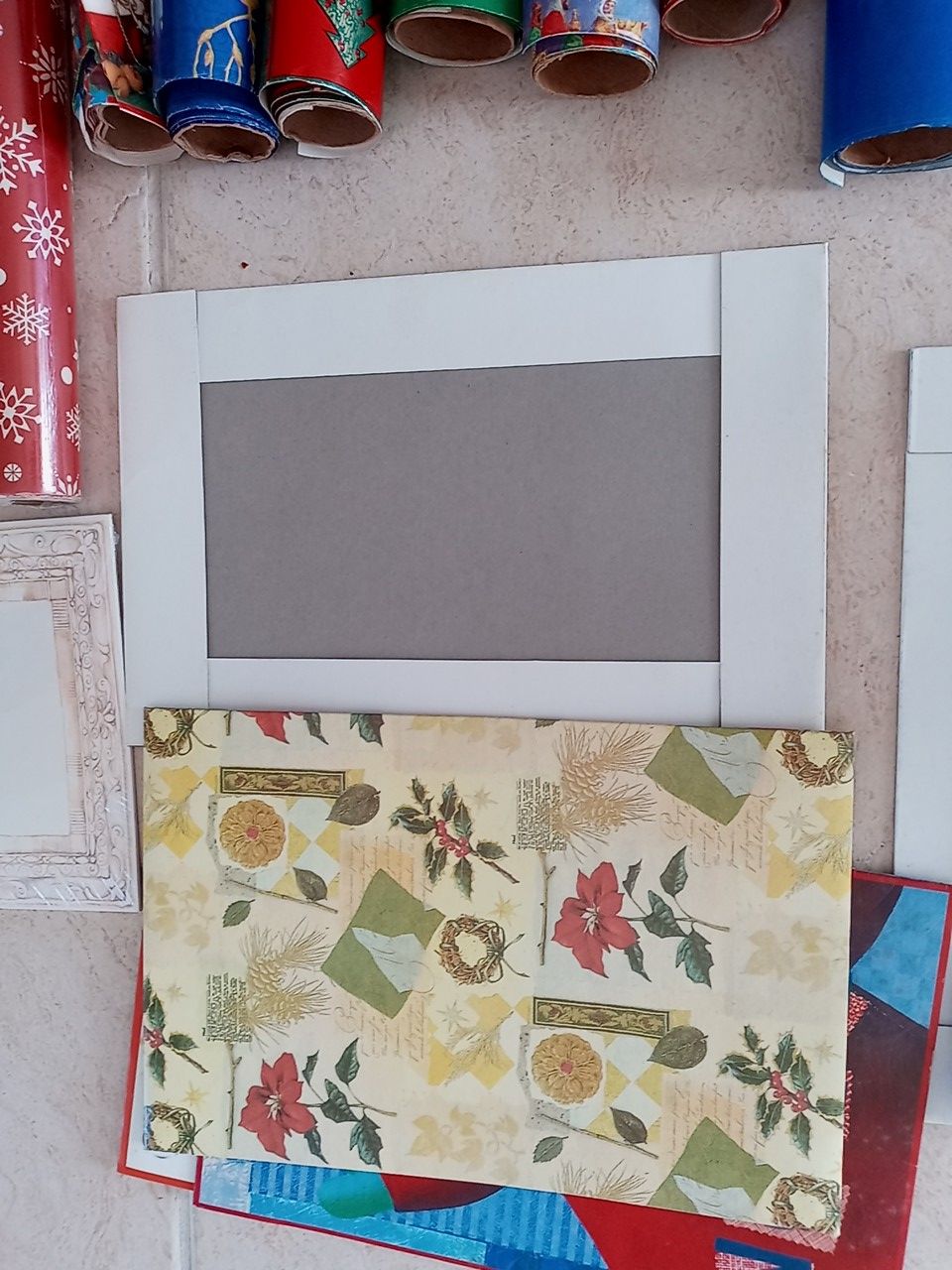 Christmas supplies - paper, stationary, boxes, bows