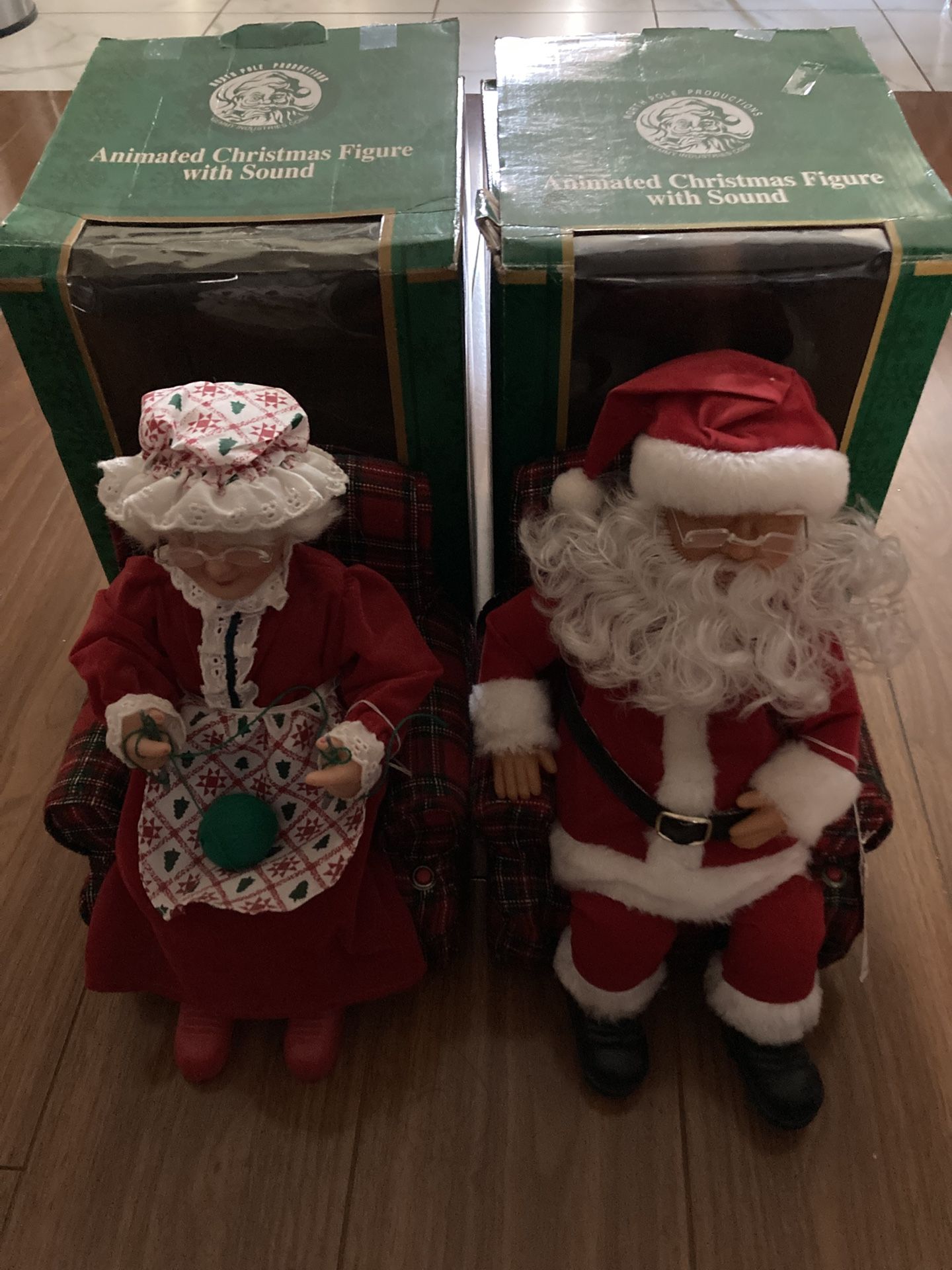 Vintage Animated Christmas Figure With Sounds 