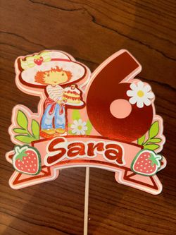 Cake Topper Design Strawberry Shortcake 