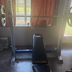 Home Gym/Squat Rack Converts To Incline Bench Press