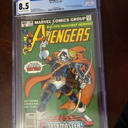 Marvel Avengers 196 Newsstand - 1st Taskmaster CGC 8.5 Slab